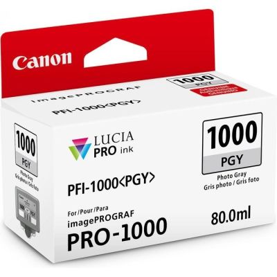 Canon PFI-1000 Foto Gri Orjinal Kartuş - 1