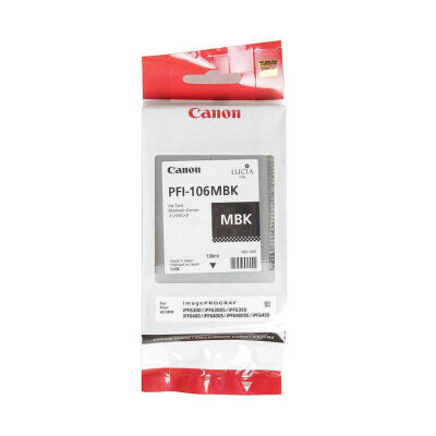 Canon PFI-106MBK Mat Siyah Orjinal Kartuş - 1