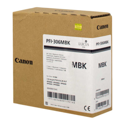 Canon PFI-306MBK Mat Siyah Orjinal Kartuş - 1