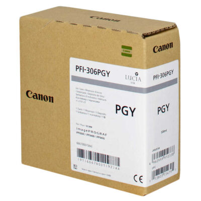 Canon PFI-306PGY Foto Gri Orjinal Kartuş - 1