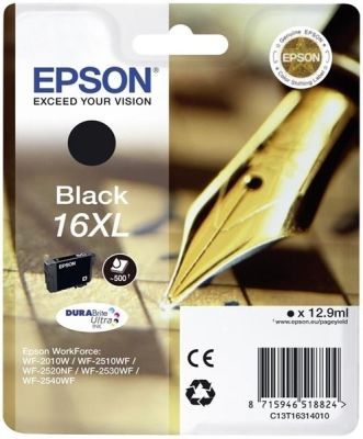 Epson 16XL-T1631-C13T16314020 Siyah Orjinal Kartuş - 1