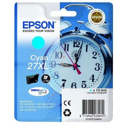 Epson 27XL-T2712-C13T27124020 Mavi Orjinal Kartuş Yüksek Kapasiteli - 1