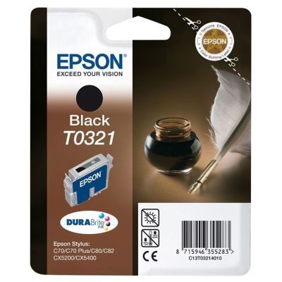 Epson T0321-C13T03214020 Siyah Orjinal Kartuş - 1