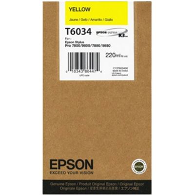 Epson T6034-C13T603400 Sarı Orjinal Kartuş - 1