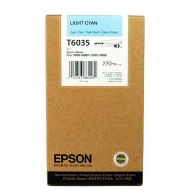 Epson T6035-C13T603500 Açık Mavi Orjinal Kartuş - 1