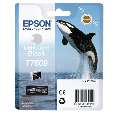 Epson T7609-C13T76094010 Açık Açık Siyah Orjinal Kartuş - 1