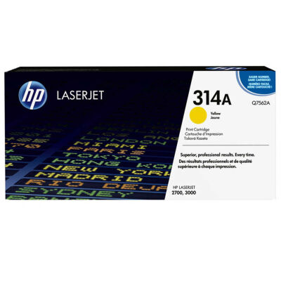 Hp 314A-Q7562A Sarı Orjinal Toner - Siyah Kutu - 1