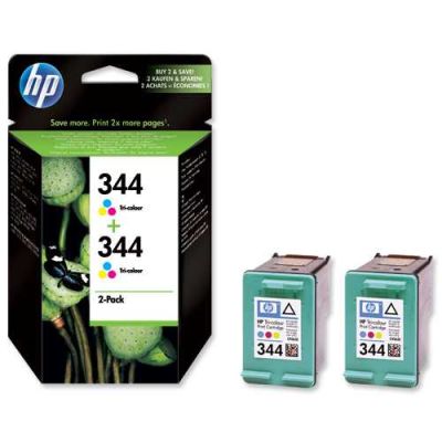 Hp 344-C9505EE Renkli Orjinal Kartuş 2Li Paket - 1