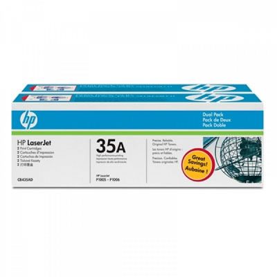 Hp 35A-CB435AD Siyah Orjinal Toner 2li Paketi - 1