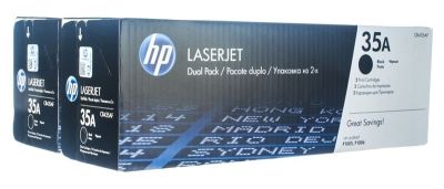 Hp 35A-CB435AF Siyah Orjinal Toner 2li Paketi - 1