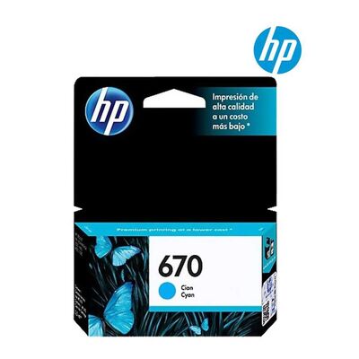 Hp 670-CZ114A Mavi Orjinal Kartuş - 1