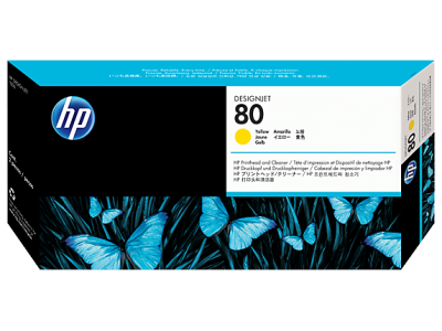 Hp 80-C4823A Orjinal Sarı Baskı Kafası ve Temizleyicisi - Eski Tarihli - 1