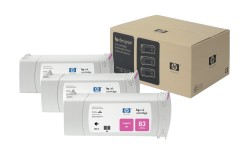 Hp 83-C5074A Kırmızı Orjinal Kartuş 3lü Paket - Hp