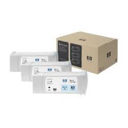 Hp 83-C5076A Açık Mavi Orjinal Kartuş 3lü Paket - Hp