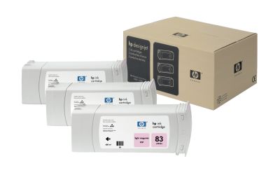 Hp 83-C5077A Açık Kırmızı Orjinal Kartuş 3lü Paket - 1