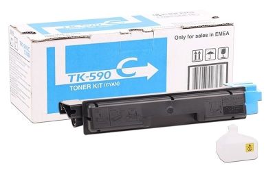 Kyocera TK-590 Mavi Orjinal Toner - 1