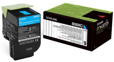 Lexmark CX510-80C8XC0 Mavi Orjinal Toner Ultra Yüksek Kapasiteli - 1